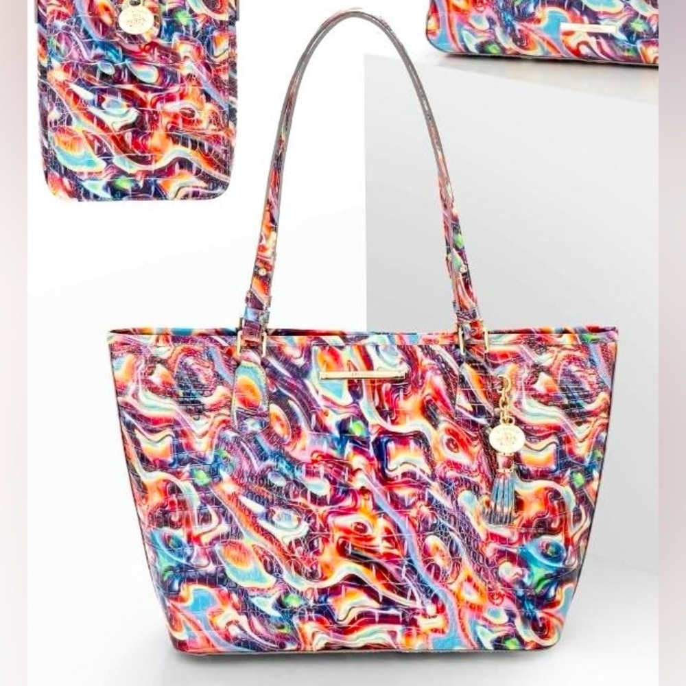 Brahmin Medium Asher Disco Melbourne Multicolor Shoulder Bag
